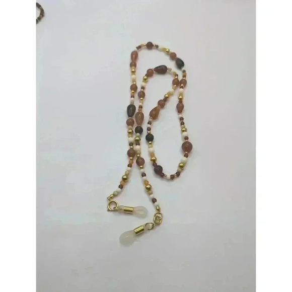 Stylish set of 3 beaded eyeglass chains/holders in various colors Like NEW - Picture 3 of 6